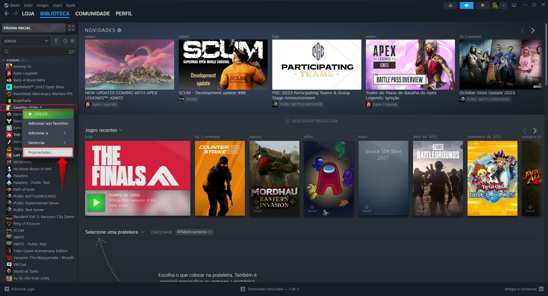  comandos de inicialização do CS:GO/CS2