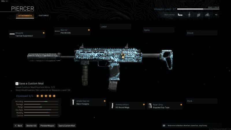 SMG de Call of Duty Warzone 2.0