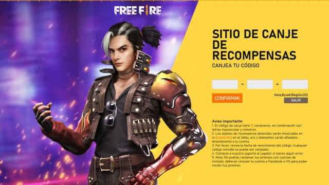 Free Fire Códigos de hoy, 13 de Febrero