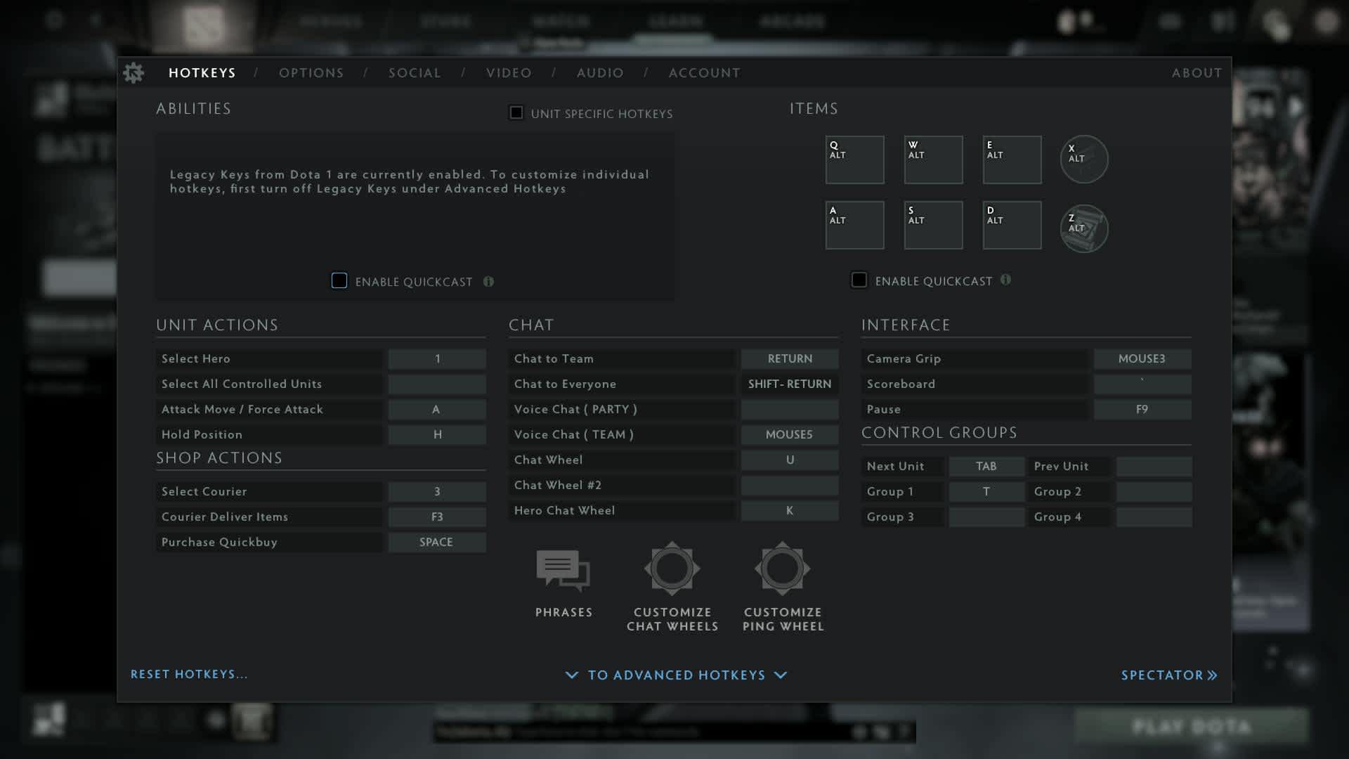 Yopaj’s DOTA 2 Hotkeys Settings