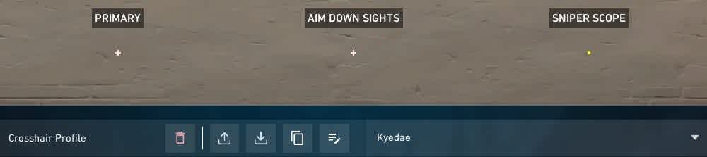 Kyedae crosshair codes. 