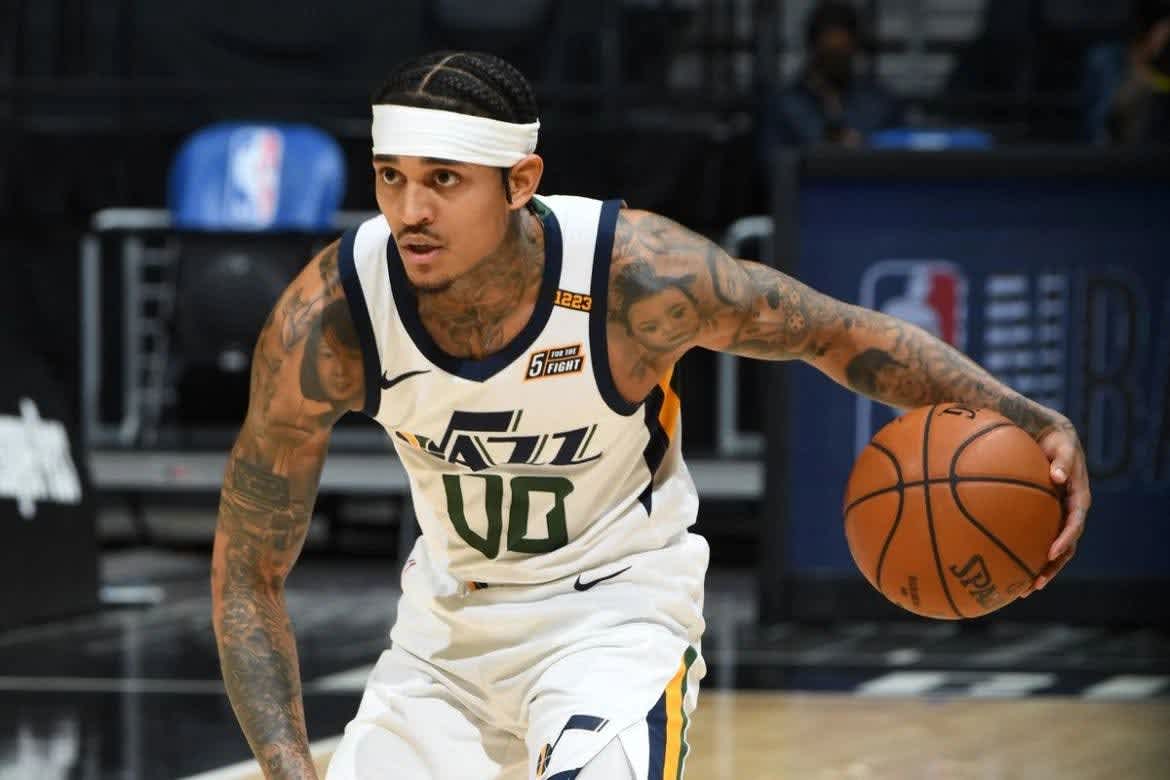 Jordan Clarkson, an American-Filipino player, currently playing for Utah Jazz.