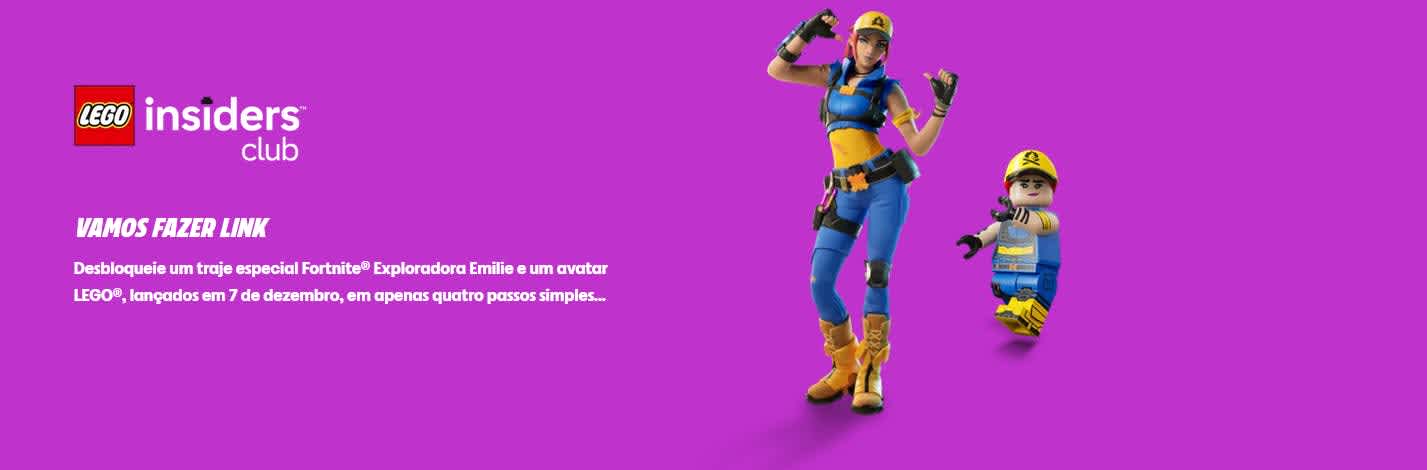 desbloquear Skin Grátis de Lego Fortnite
