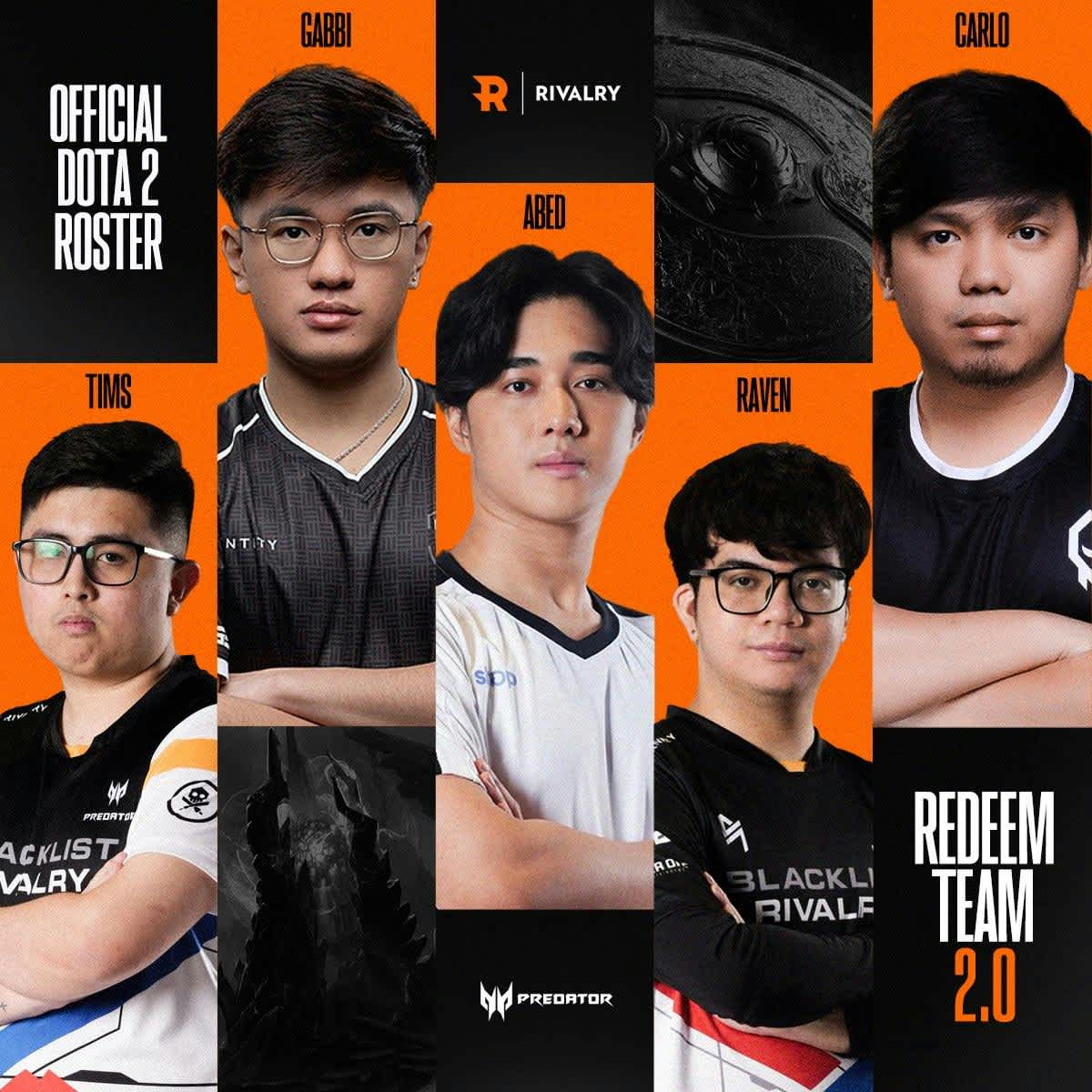 Blacklist Rivalry unveield their new roster ready for ESL One Kuala Lumpur.