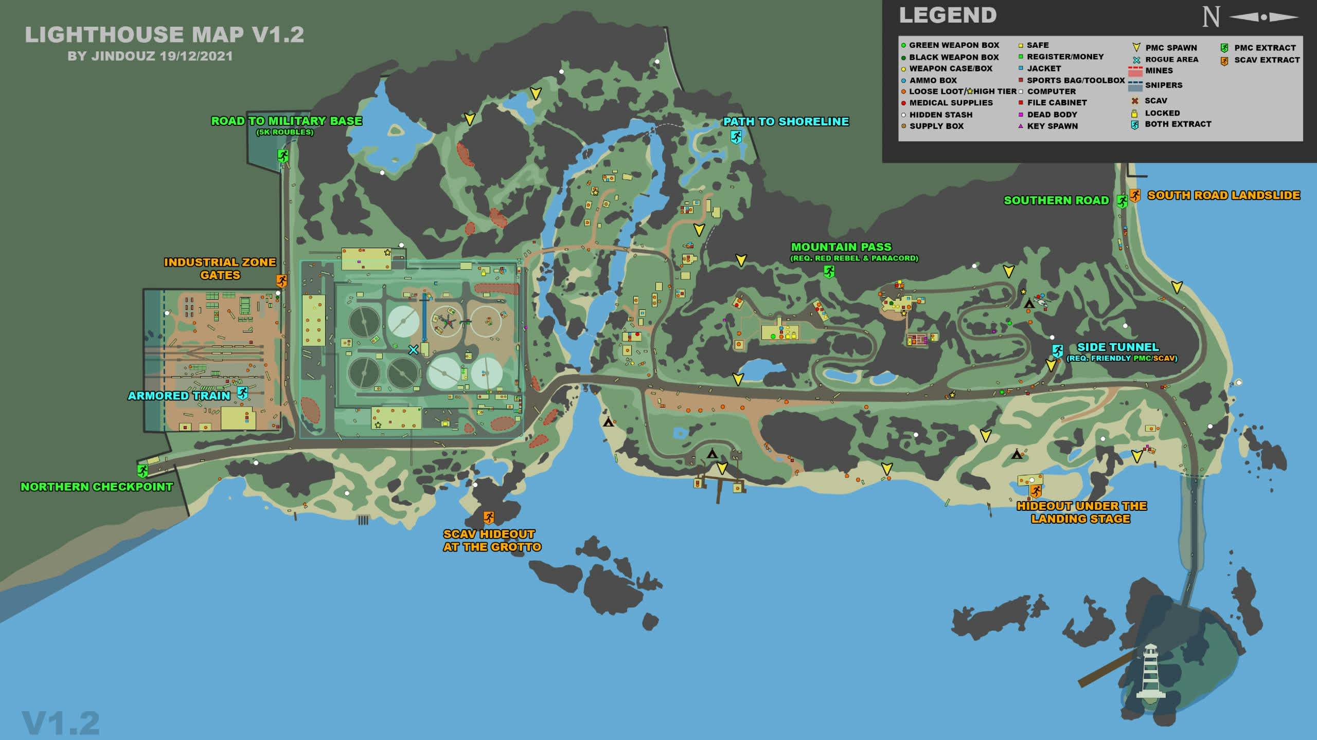 Escape from Tarkov maps: Lighthouse