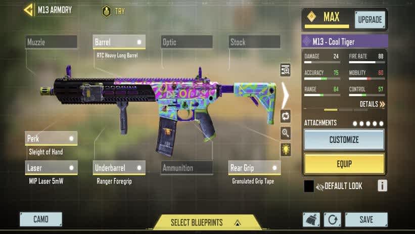 ¿Cómo mejorar las armas en cod mobile