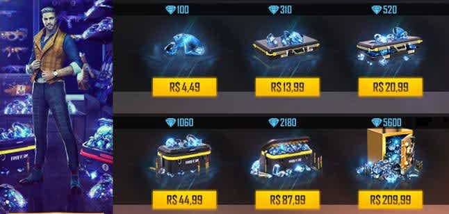 diamante no free fire