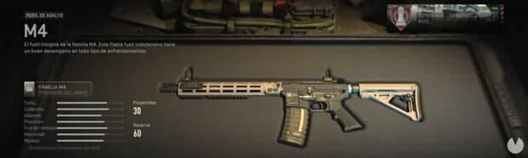 M4 armas de Warzone 2