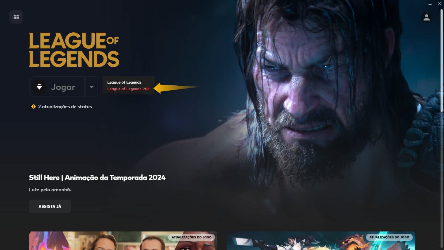 League of Legends PBE.