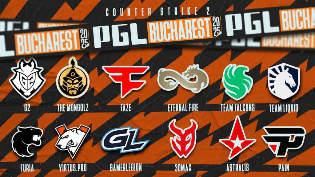 PGL Bucharest 2025 teams list