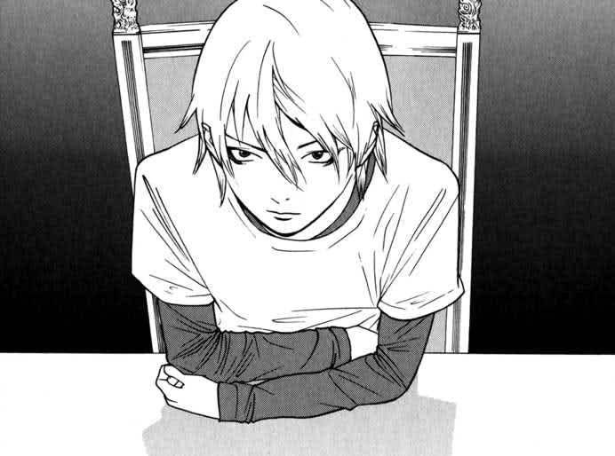 Liar Game manga panel featuring Shinichi