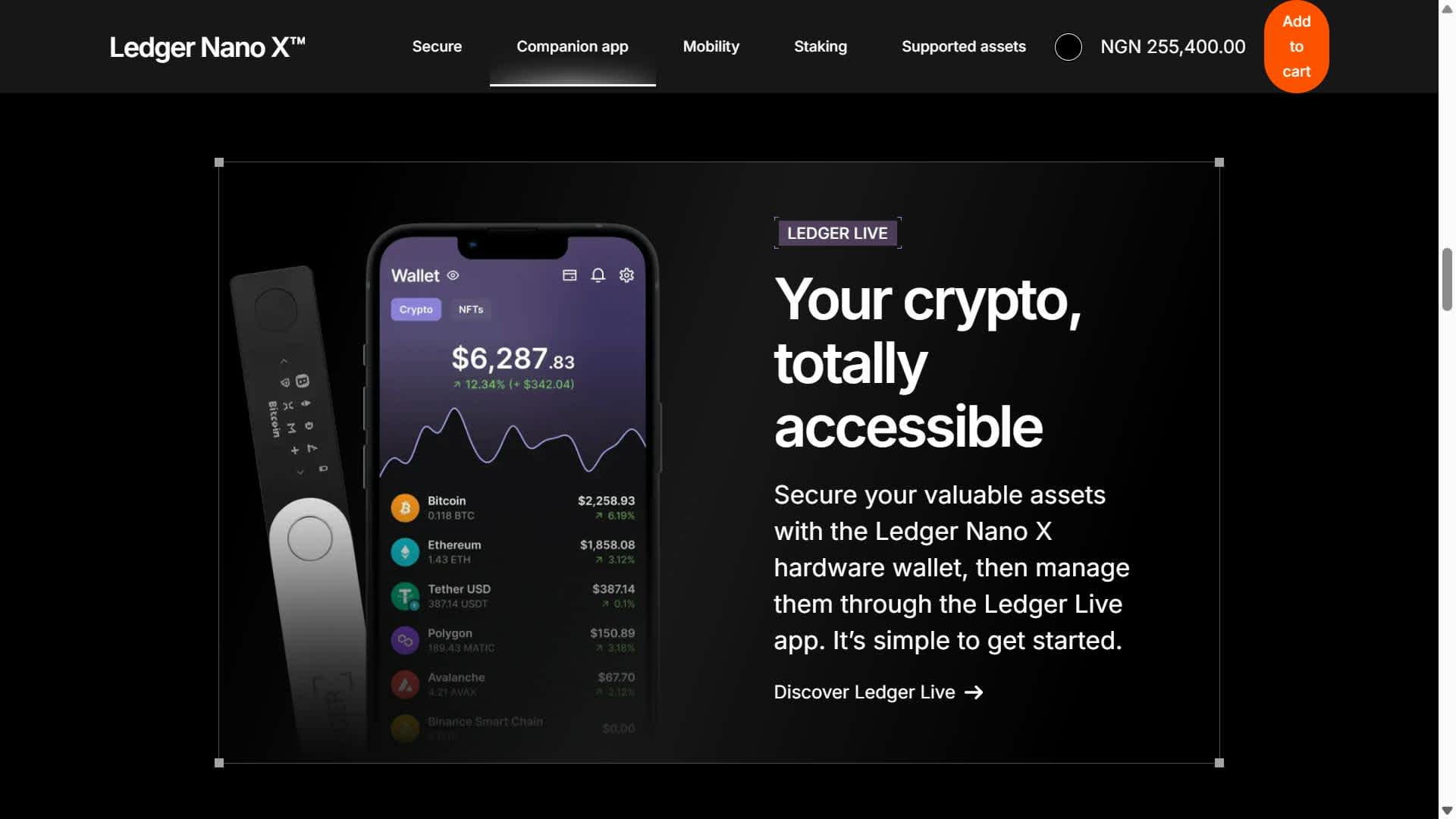 Ledger Nano X: cold wallet for crypto