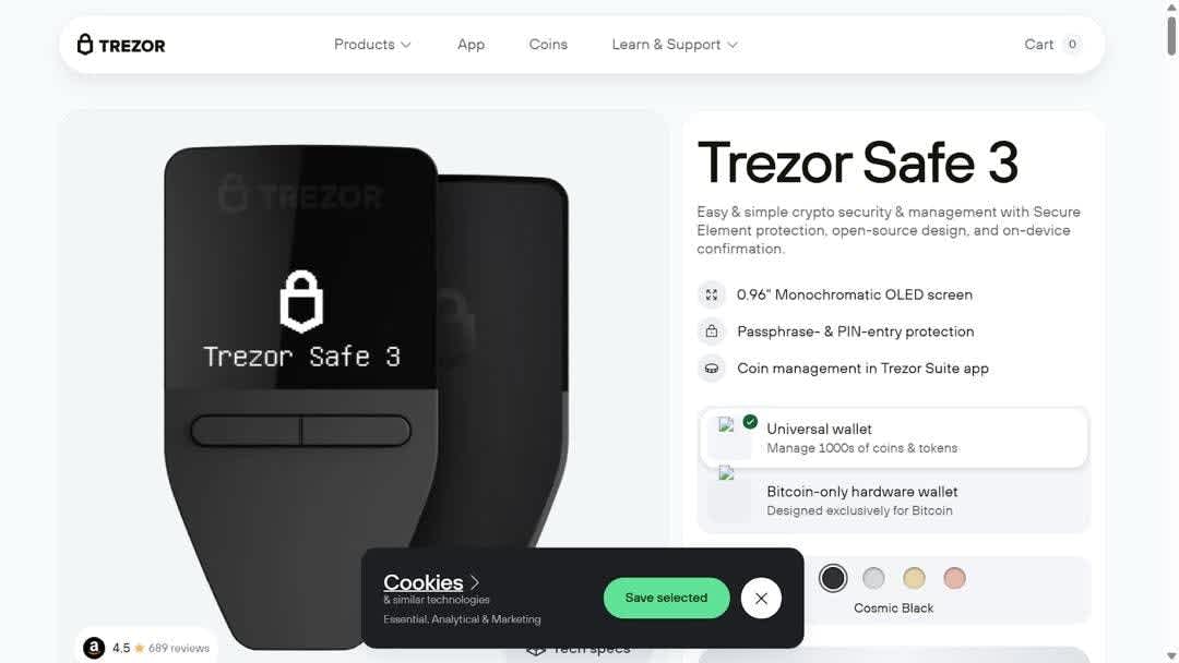 Trezor Safe 3