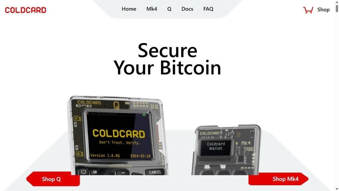 COLDCARD MK4: best cold wallet for crypto