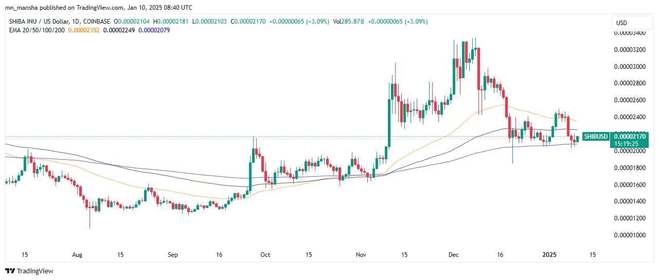 SHIB future price movements