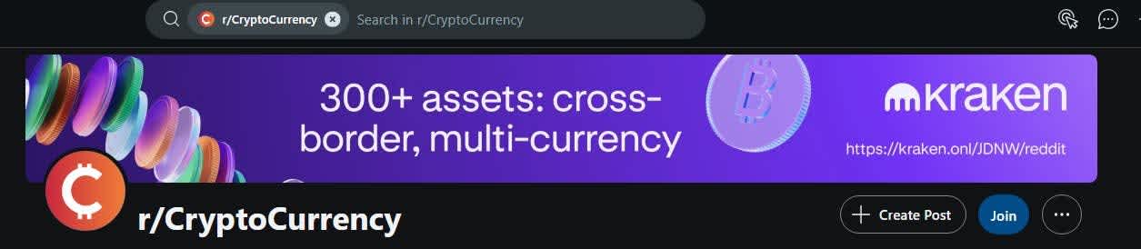r/CryptoCurrency crypto subreddit