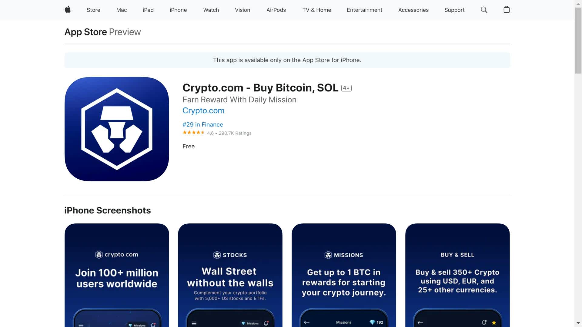 Buy CRO on crypto.com