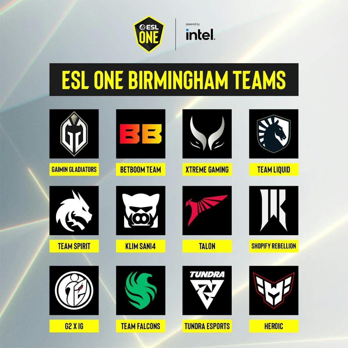 ESL One Birmingham Teams