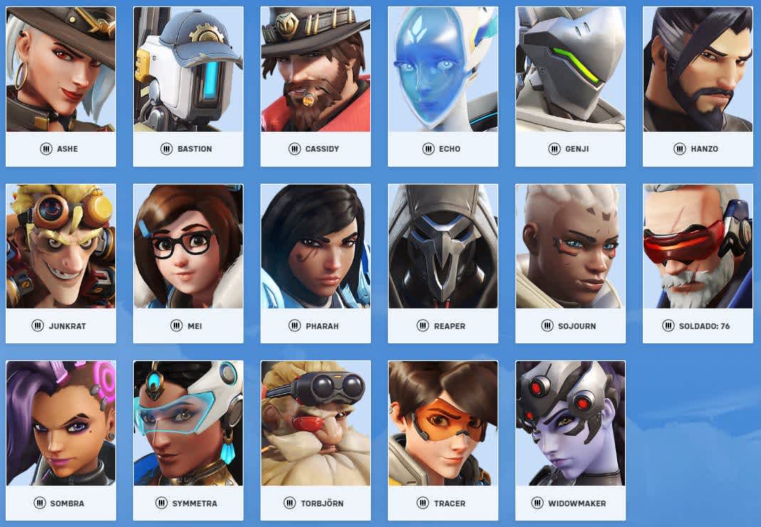 personagens do overwatch