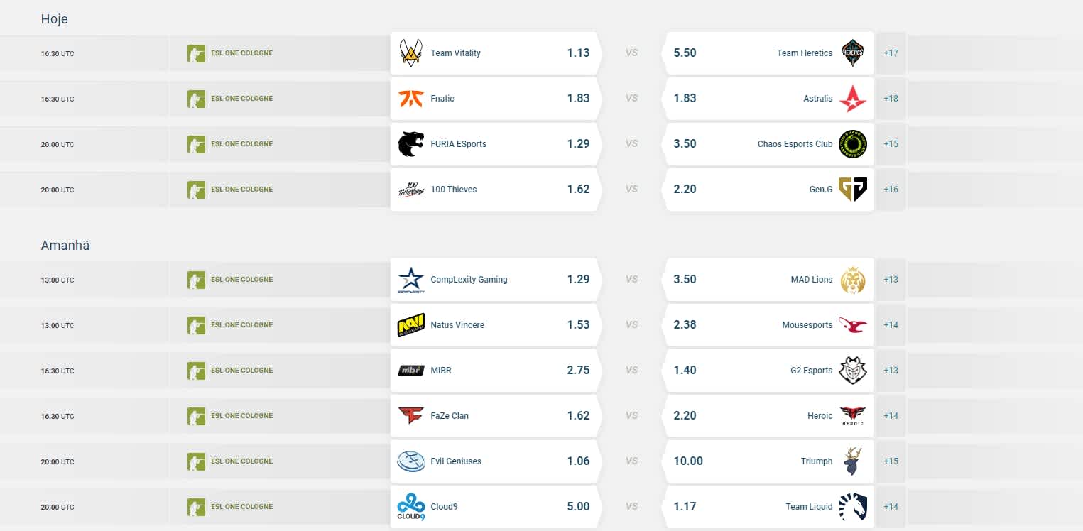 Veja jogos da semana da ESL One: Cologne 2020 que começa hoje 