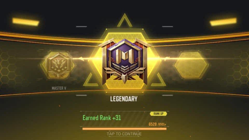 cod mobile Legend Rank