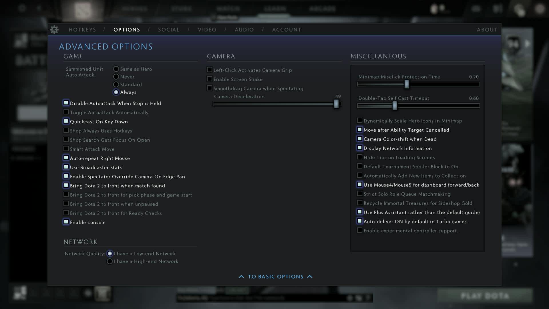 Yopaj DOTA 2 Controls Settings