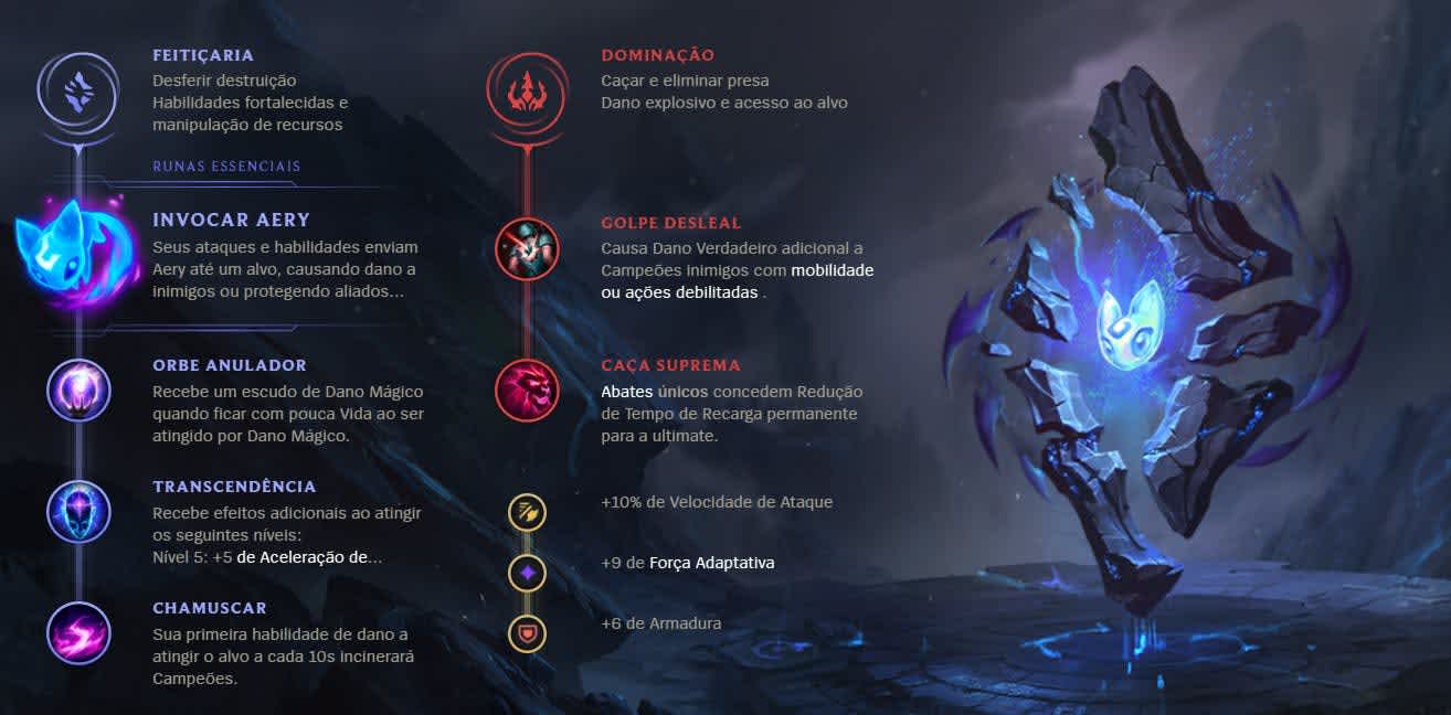 Runas Essenciais de Feitiçaria lol