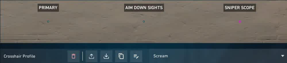 Scream crosshair code. 