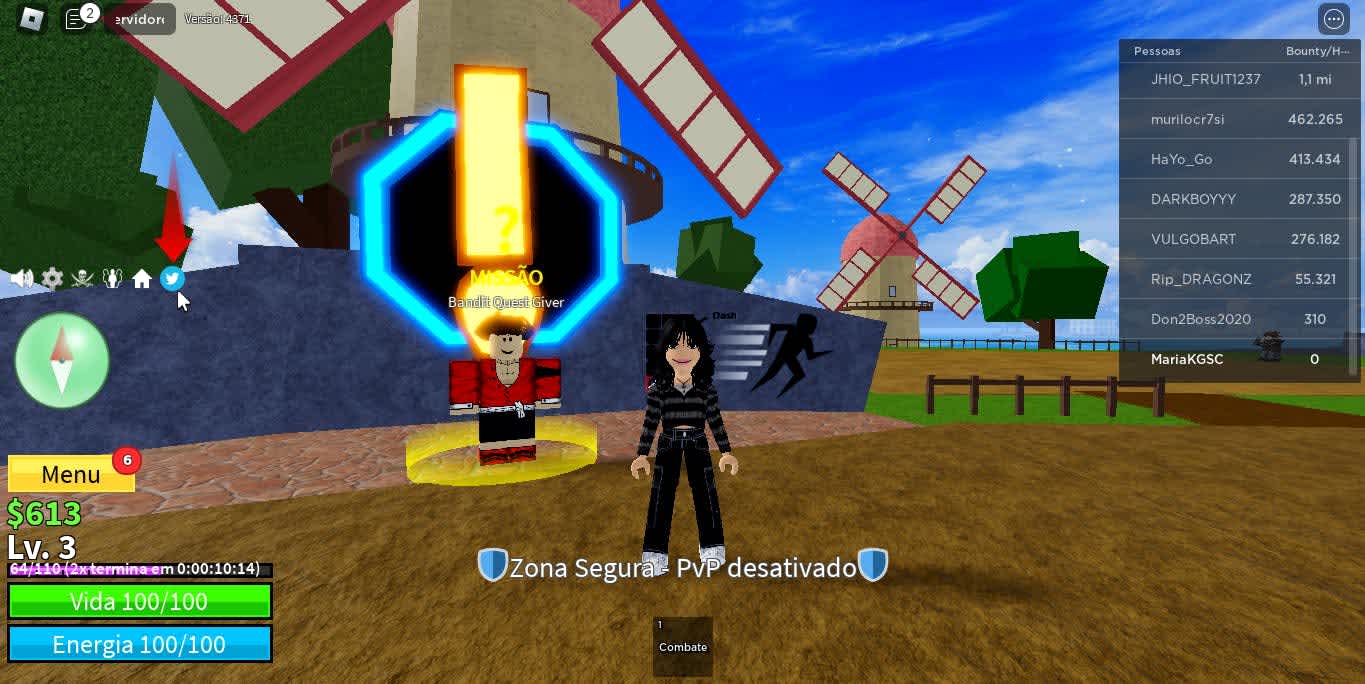 Códigos do Blox Fruits