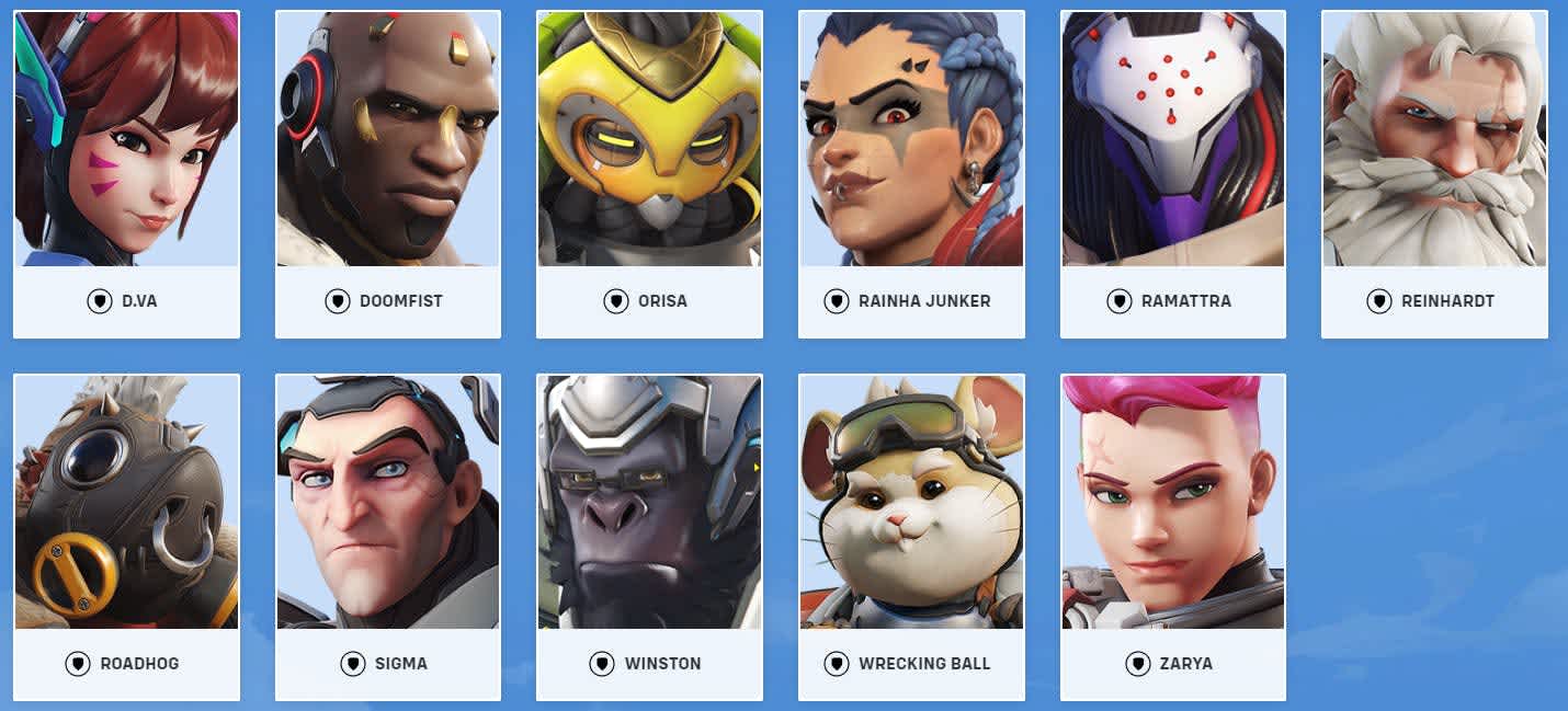 personagens overwatch