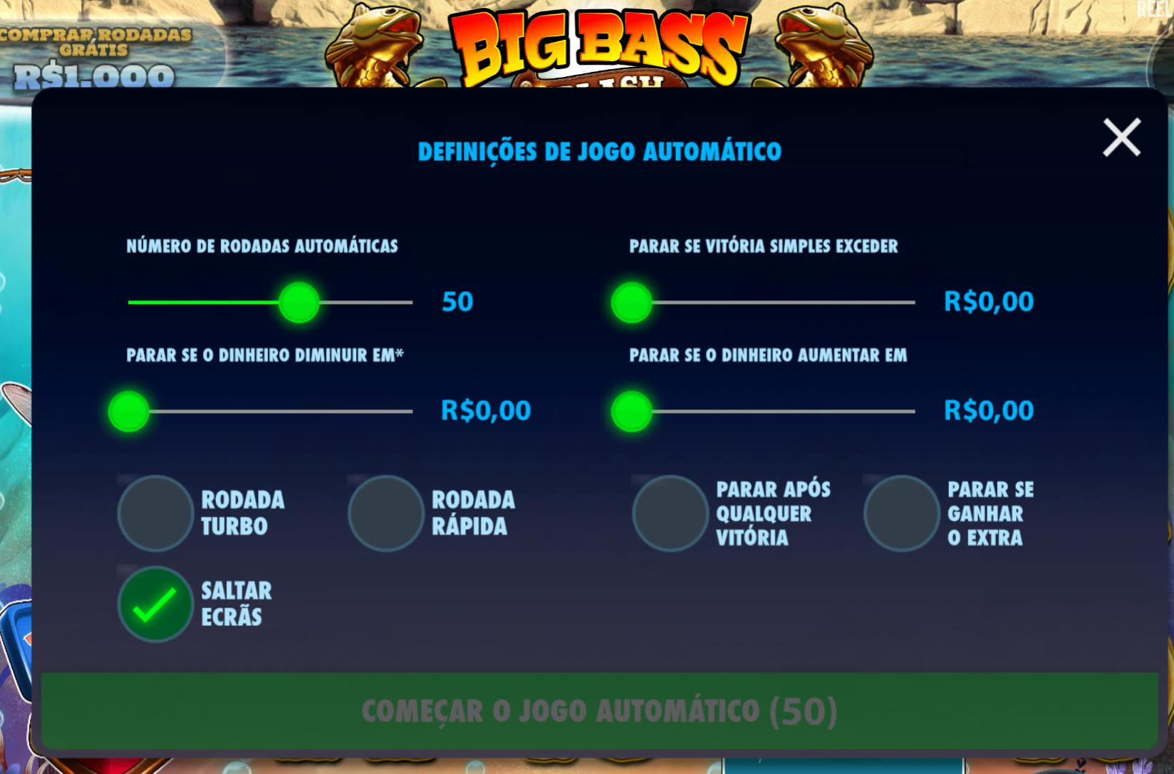 Como jogar Big Bass Splash