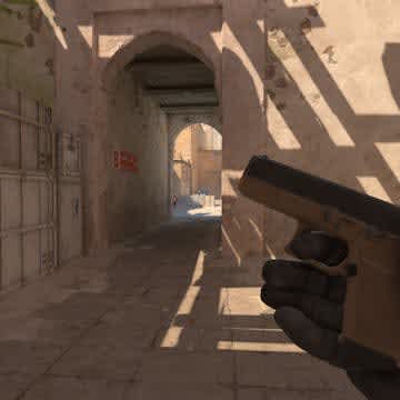 Dust 2 B tunnels in Counter-Strike 2