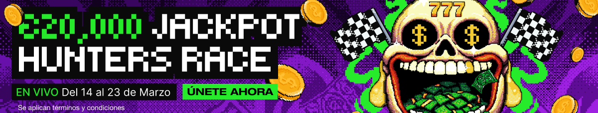 €20,000 JACKPOT HUNTERS RACE En Vivo Marzo 14-23 Unete Ahora