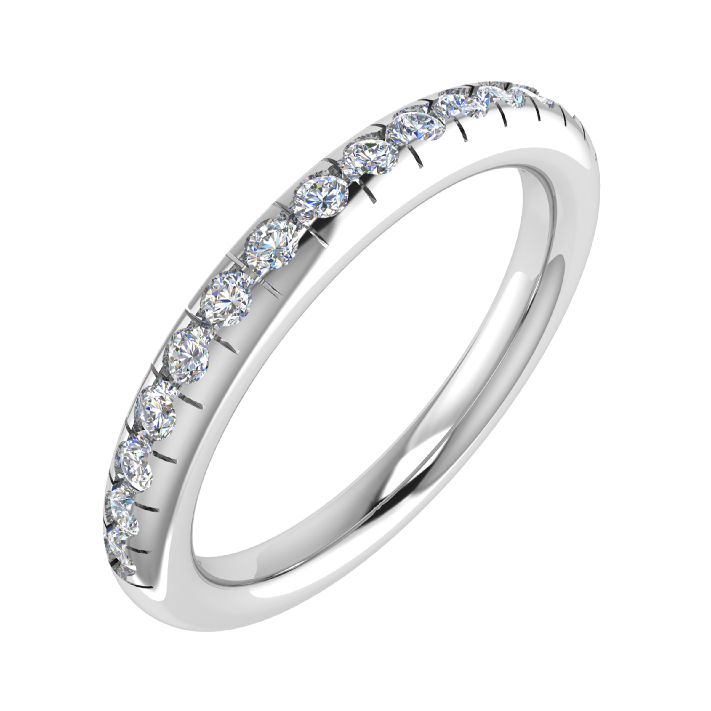 Semi Rubover Set, Eternity Ring, Diamond Ring, Wedding Ring, Engagement Ring, Engagement Diamond Ring, Wedding Diamond Ring