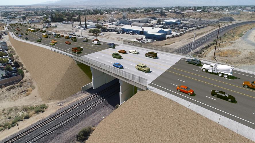 Bear Valley Road Overhead Bridge at BNSF Railroad Riverside