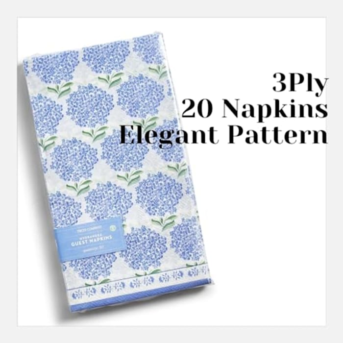 Two's Company Hydrangea Paper Napkins - Thumbnail 2
