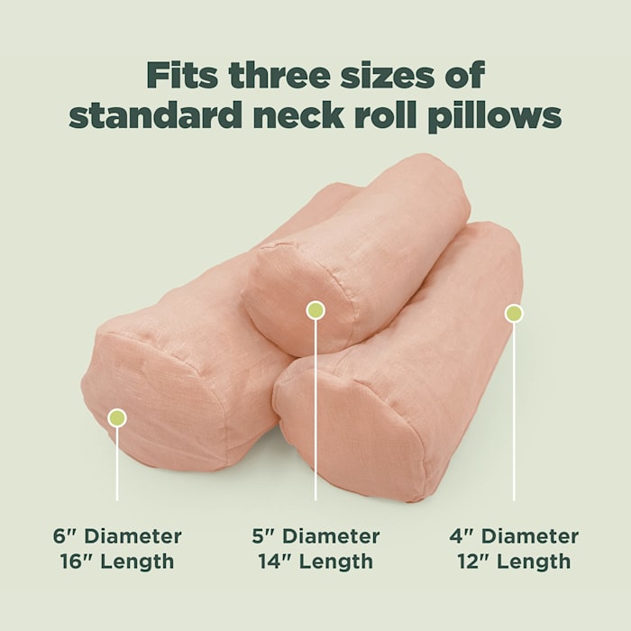 Bean Products Hemp Neck Roll Pillowcase - Thumbnail 5
