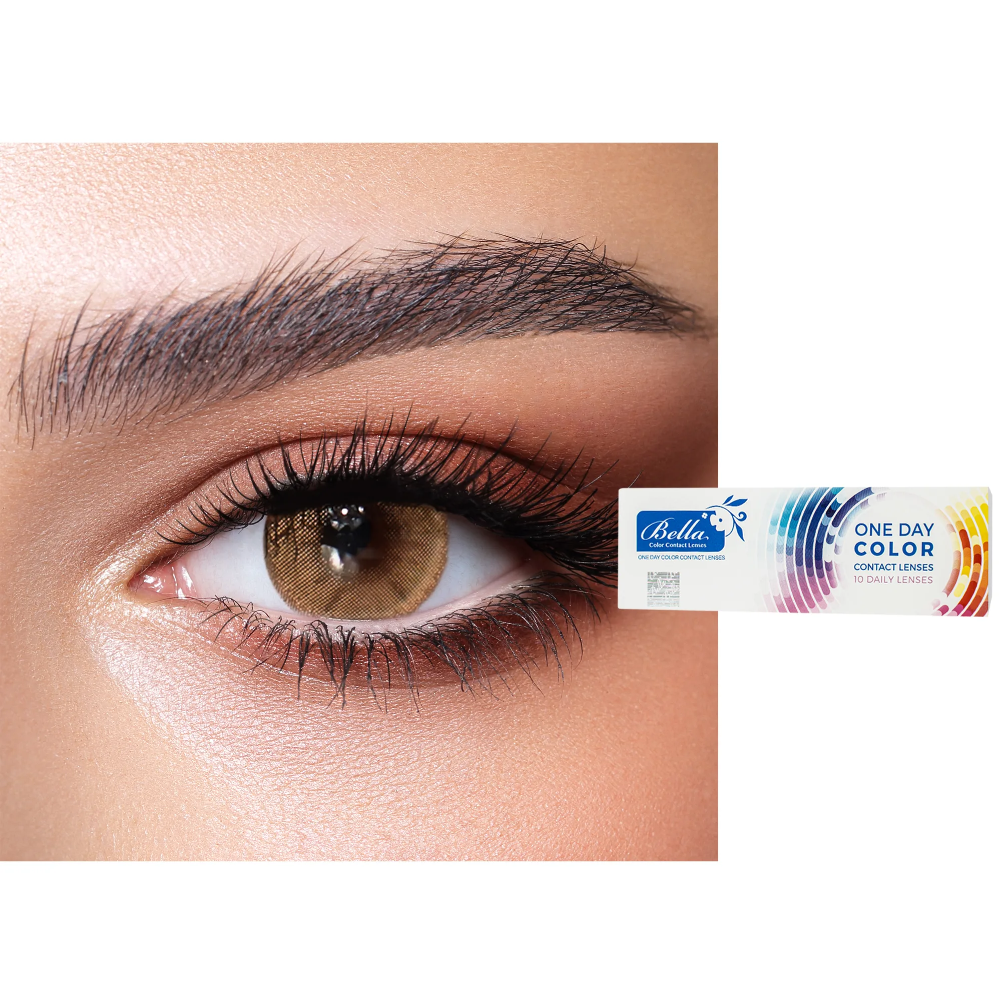 One-Day Color Contact Lenses - Hazel Beige