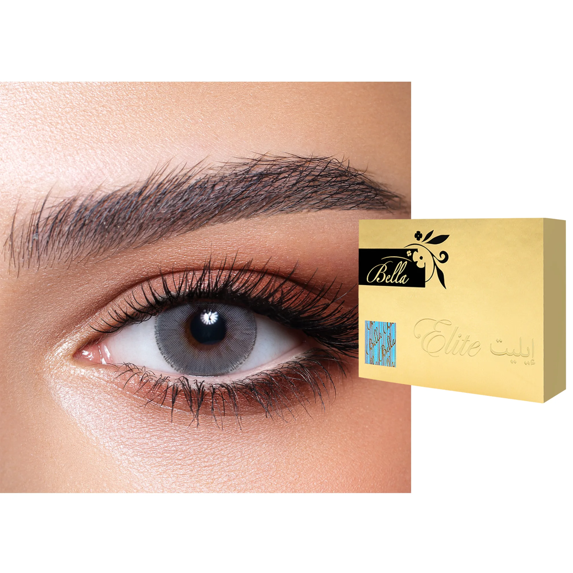 ELITE Monthly Color Contact Lenses - Cloudy Grey
