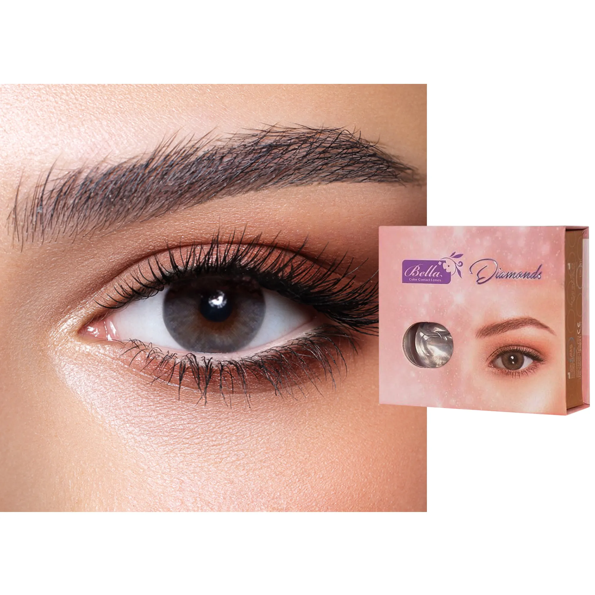 DIAMOND Monthly Color Contact Lenses - Wood Stone