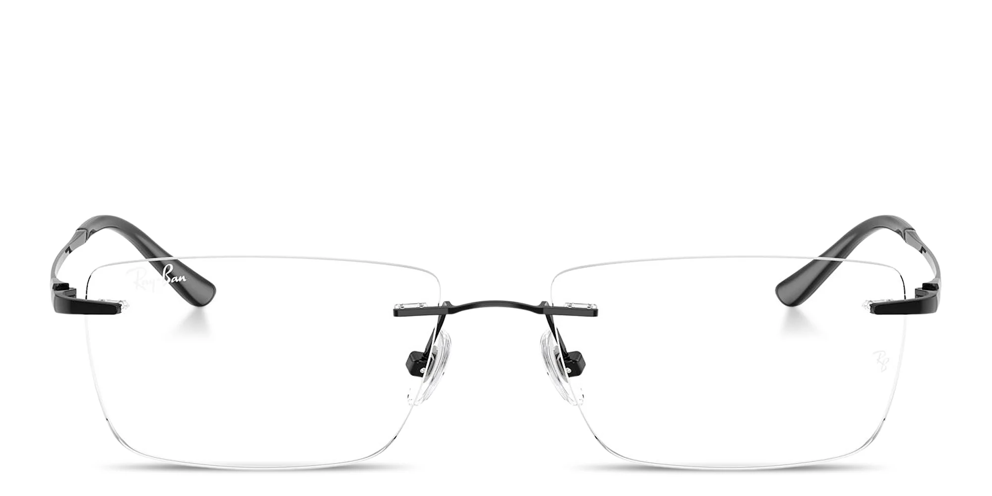 Titanium Optics Unisex Wide Rimless Rectangle Eyeglasses