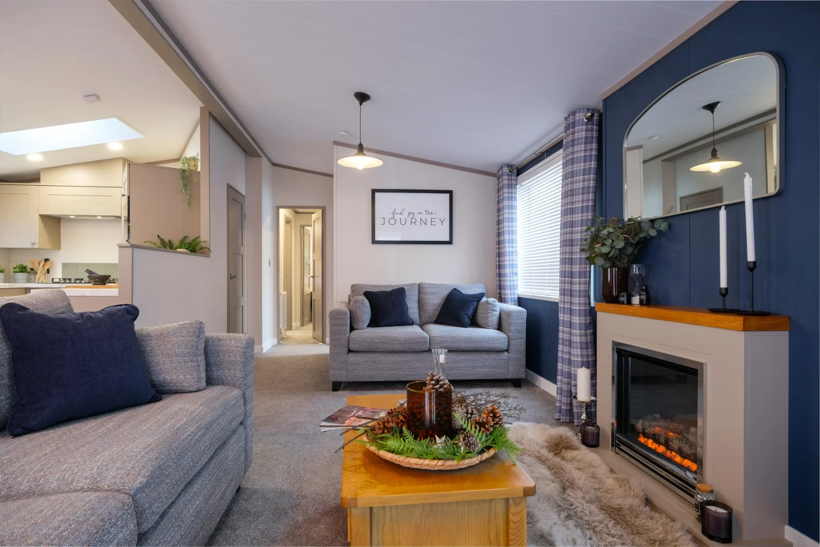 Inside a Parkview holiday lodge by Victory Leisure Homes.