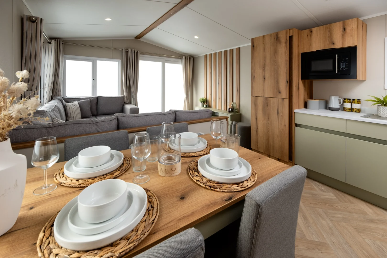 Inside an Ashberry holiday home by Victory Leisure Homes.
