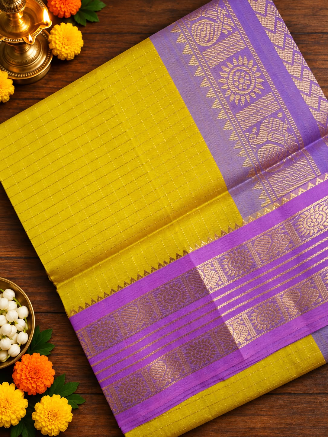 Elegant Handwoven Silk Cotton Saree
