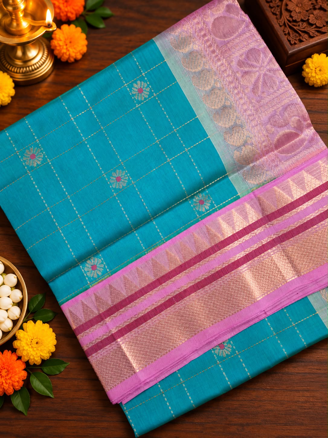 Classic Handwoven Silk Cotton Saree