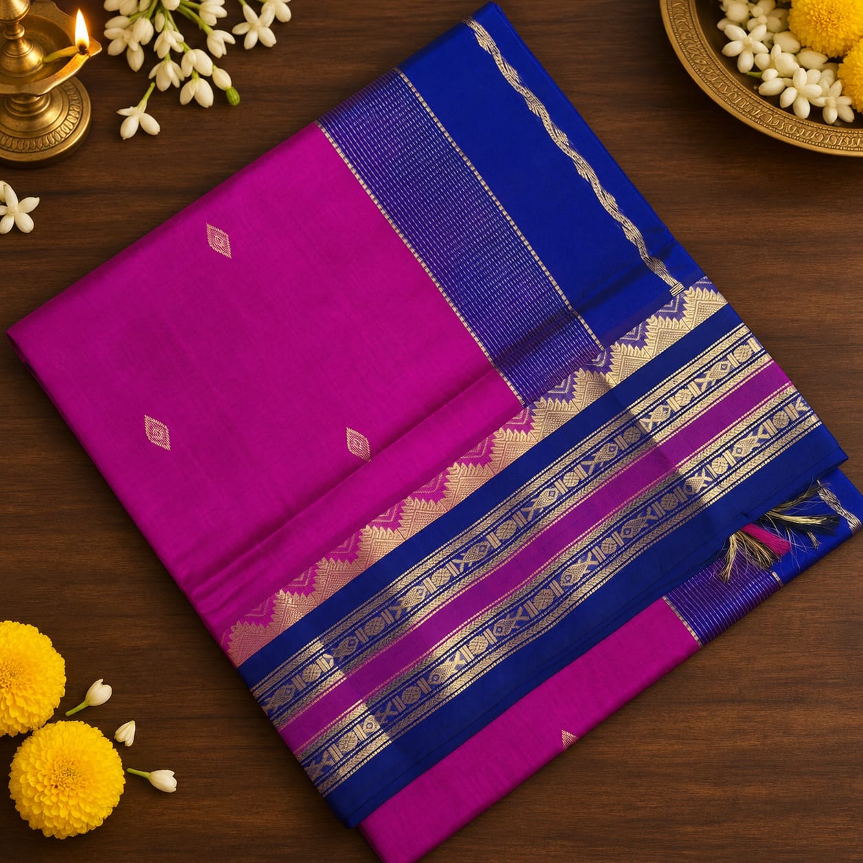 Majestic Handwoven Silk Cotton Saree
