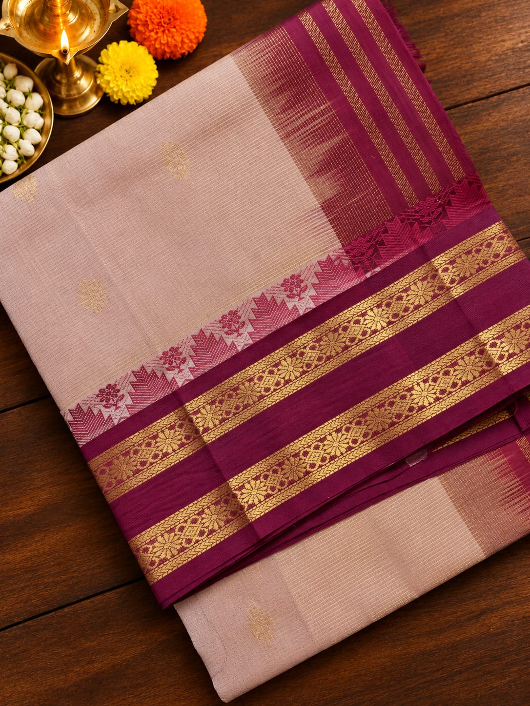 Premium Handwoven Silk Cotton Saree