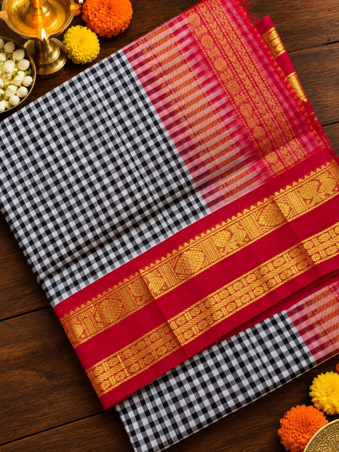 Premium Handwoven Silk Cotton Saree