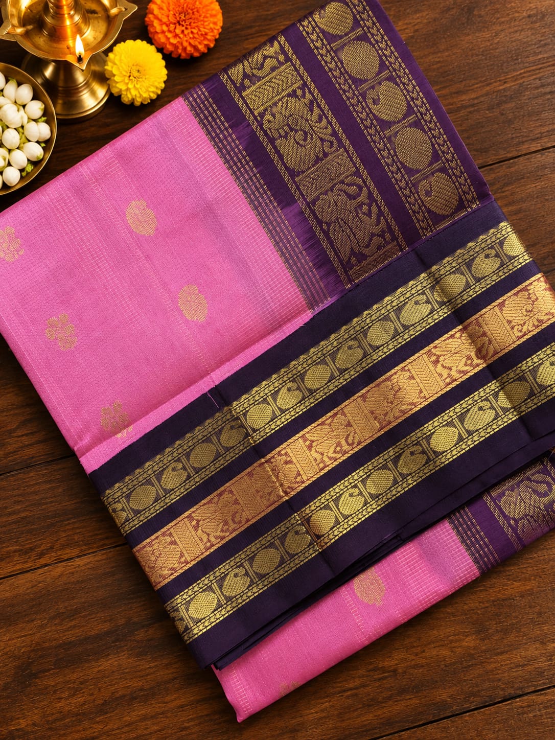 Premium Handwoven Silk Cotton Saree
