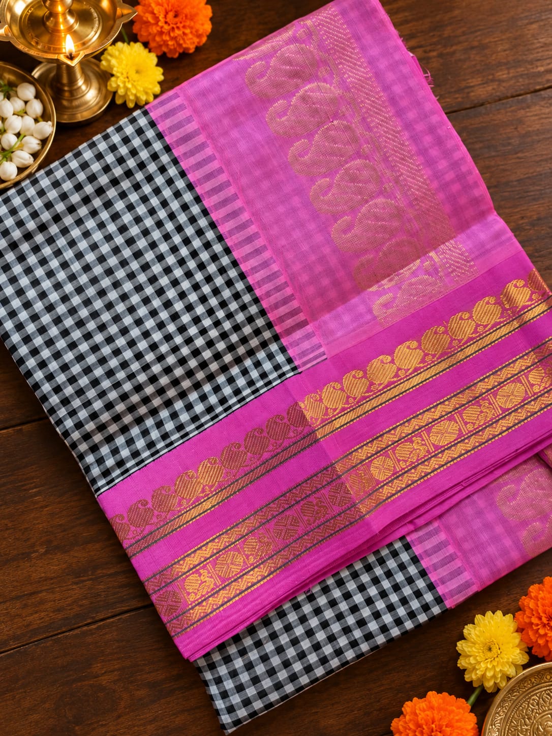 Premium Handwoven Silk Cotton Saree